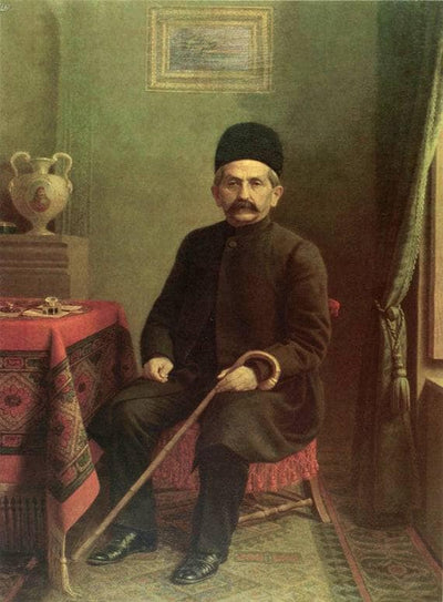 Portrait of Ali-Qoli Khan Bakhtiari in hallway