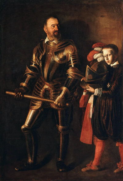 Portrait of Alof de Wignacourt and his Page in modern living room