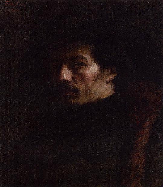 Portrait of Alphonse Legros by Henri Fantin-Latour — Oil Painting Reproduction