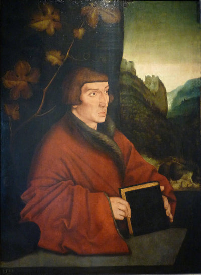 Portrait of Ambroise Volmar Keller in master bedroom