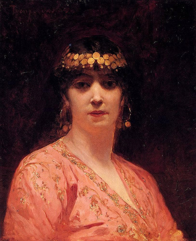 Portrait of An Arab Woman by Benjamin Constant — Oil Painting Reproduction