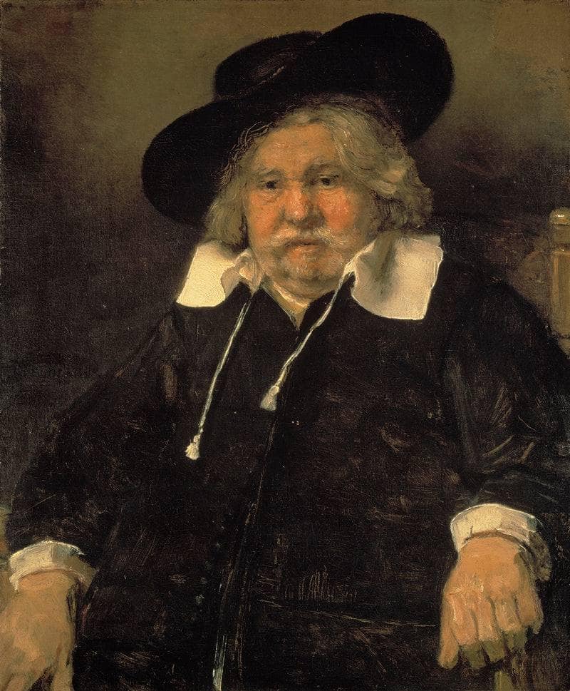 Portrait of an elderly man by Rembrandt — Oil Painting Reproduction