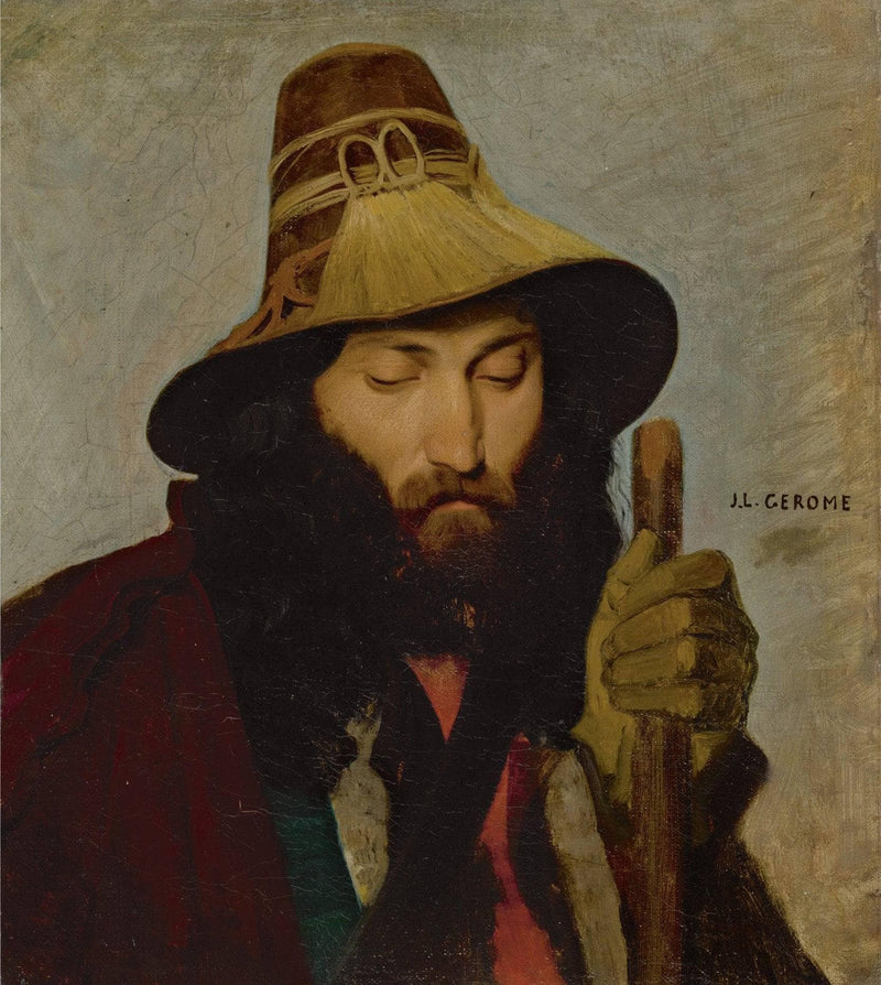 Portrait of an Italian man by Jean-Leon Gerome — Oil Painting Reproduction