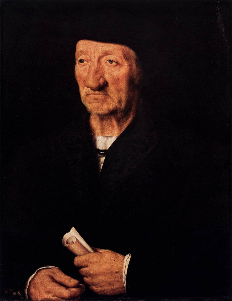 Portrait of an Old Man by Hans Holbein the Younger — Oil Painting Reproduction
