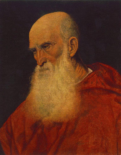 Portrait of an Old Man (Pietro Cardinal Bembo) in living room