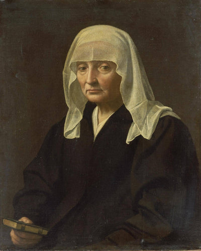 Portrait of An Old Woman in kitchen