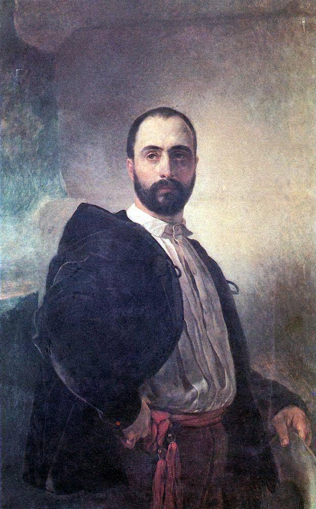 Portrait of Angelo Tittoni by Karl Bryullov — Oil Painting Reproduction