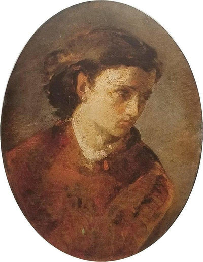Portrait of Anita Garibaldi in entryway