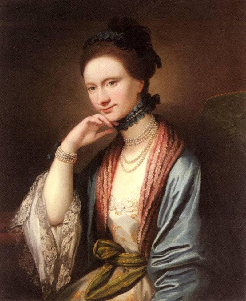 Portrait of Ann Barbara Hill Medlycott by Benjamin West — Oil Painting Reproduction