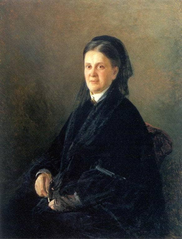 Portrait of Anna Olsufyeva by Nikolai Ge — Oil Painting Reproduction
