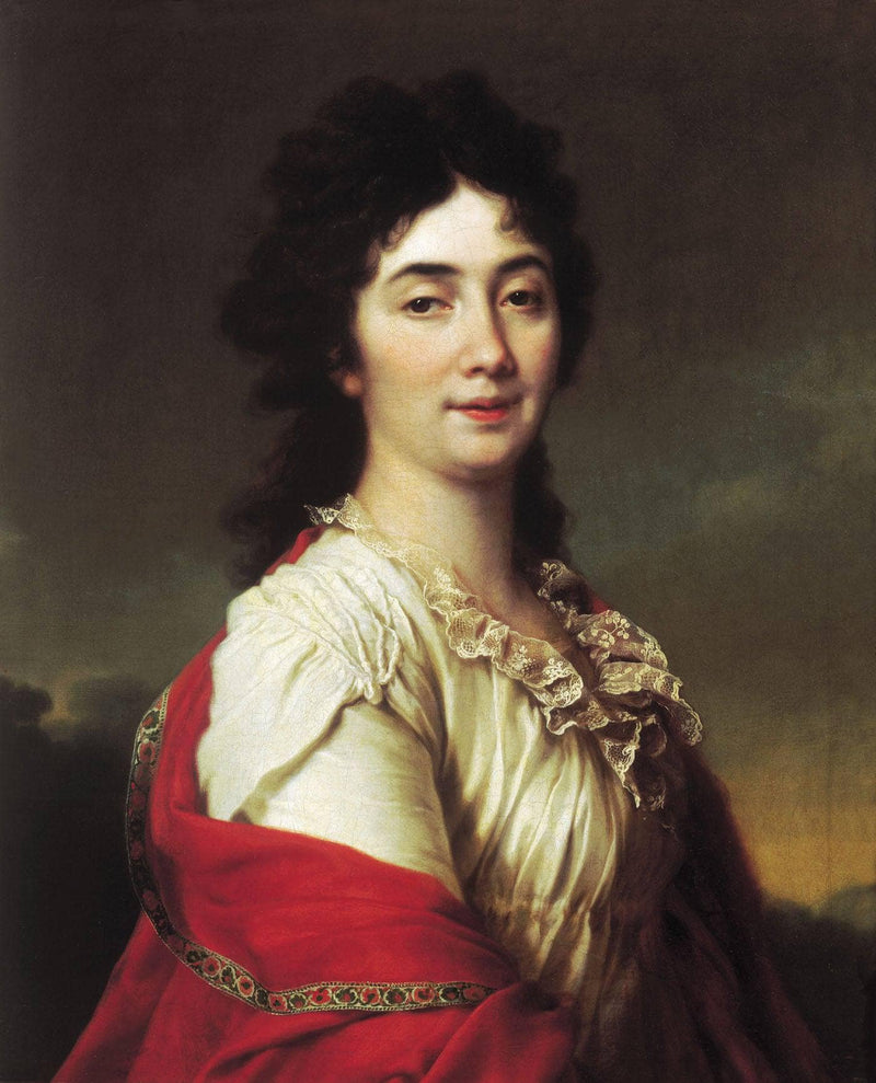 Portrait of Anna Stepanovna Protassova, the former maid of honor of Catherine II by Dmitry Levitzky — Oil Painting Reproduction