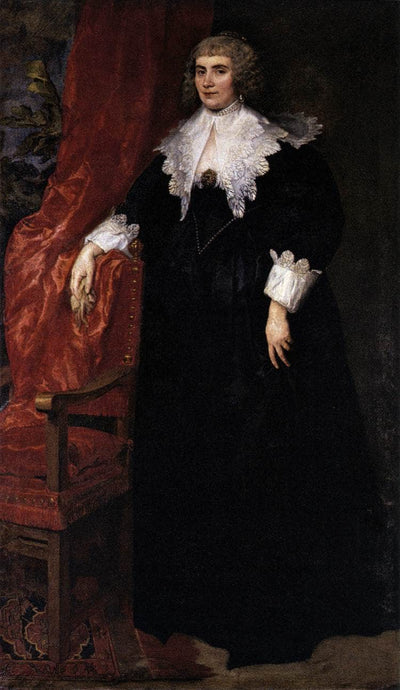 Portrait of Anna van Craesbecke in master bedroom