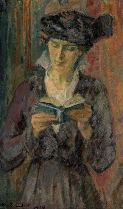 Portrait of Anni Lagerborg by Magnus Enckell — Oil Painting Reproduction