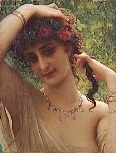 Portrait of Antonietta in entryway