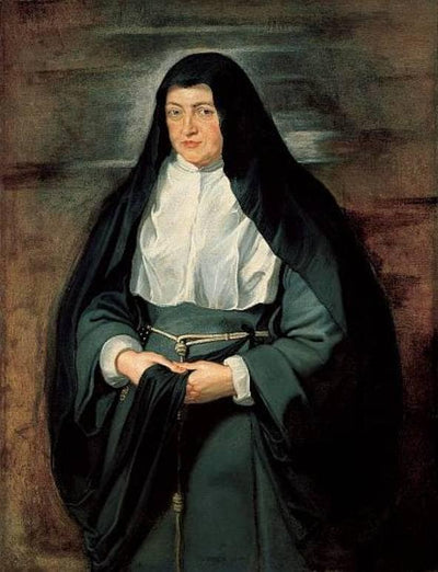 Portrait of Archduchess Isabella Clara Eugenia in apartment