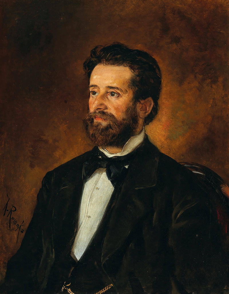 Portrait of Architect Johann De Colle by Anton Romako — Oil Painting Reproduction