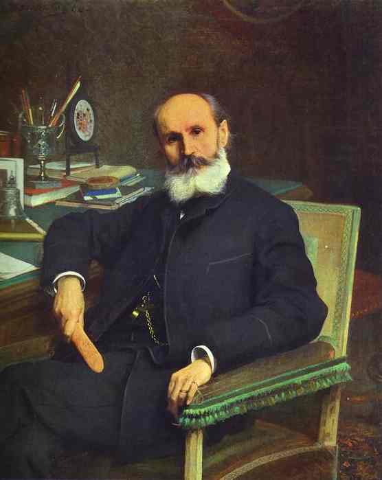 Portrait of Art Critic Pavel Kovalevsky by Ivan Kramskoy — Oil Painting Reproduction