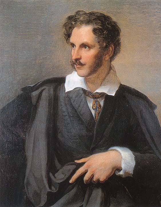 Portrait of August Grahl, German portrait painter and miniaturist by Vincenzo Camuccini — Oil Painting Reproduction