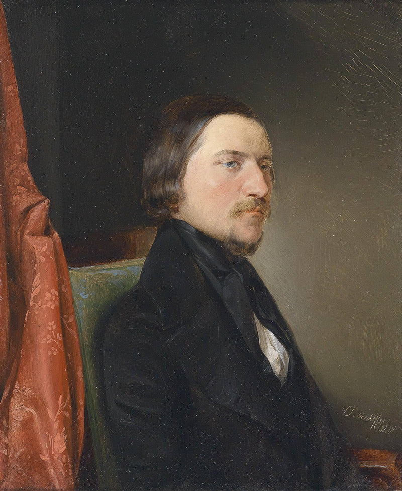 Portrait of August Semeleder by August von Pettenkofen — Oil Painting Reproduction