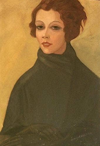 Portrait of Balieva - Komissarghevskaia by Serge Sudeikin — Oil Painting Reproduction