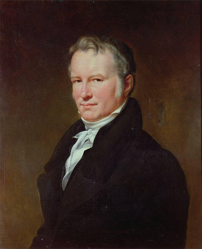 Portrait of Baron Alexander von Humboldt by Henri Lehmann — Oil Painting Reproduction