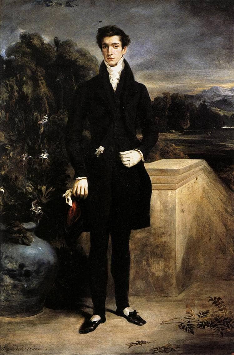 Portrait of Baron Schwiter by Eugene Delacroix — Oil Painting Reproduction