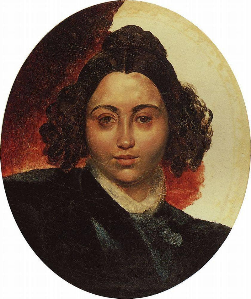 Portrait of Baroness I. I. Klodt by Karl Bryullov — Oil Painting Reproduction
