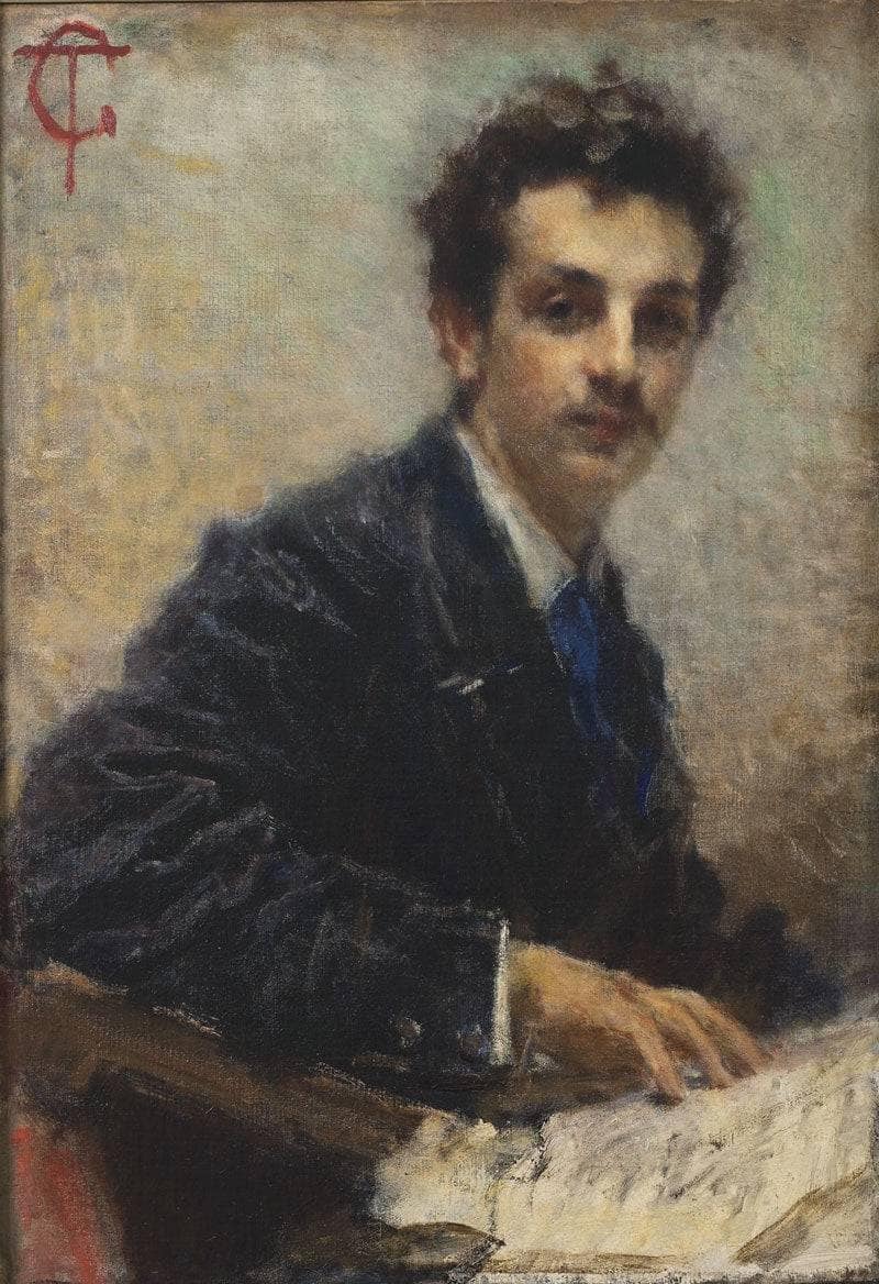 Portrait of Benedetto Junck by Tranquillo Cremona — Oil Painting Reproduction