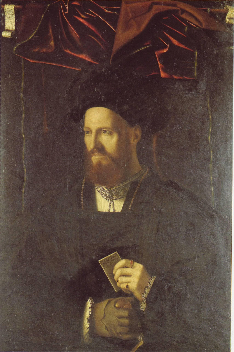 Portrait of Bernardino Da Lesmo by Bartolomeo Veneto — Oil Painting Reproduction