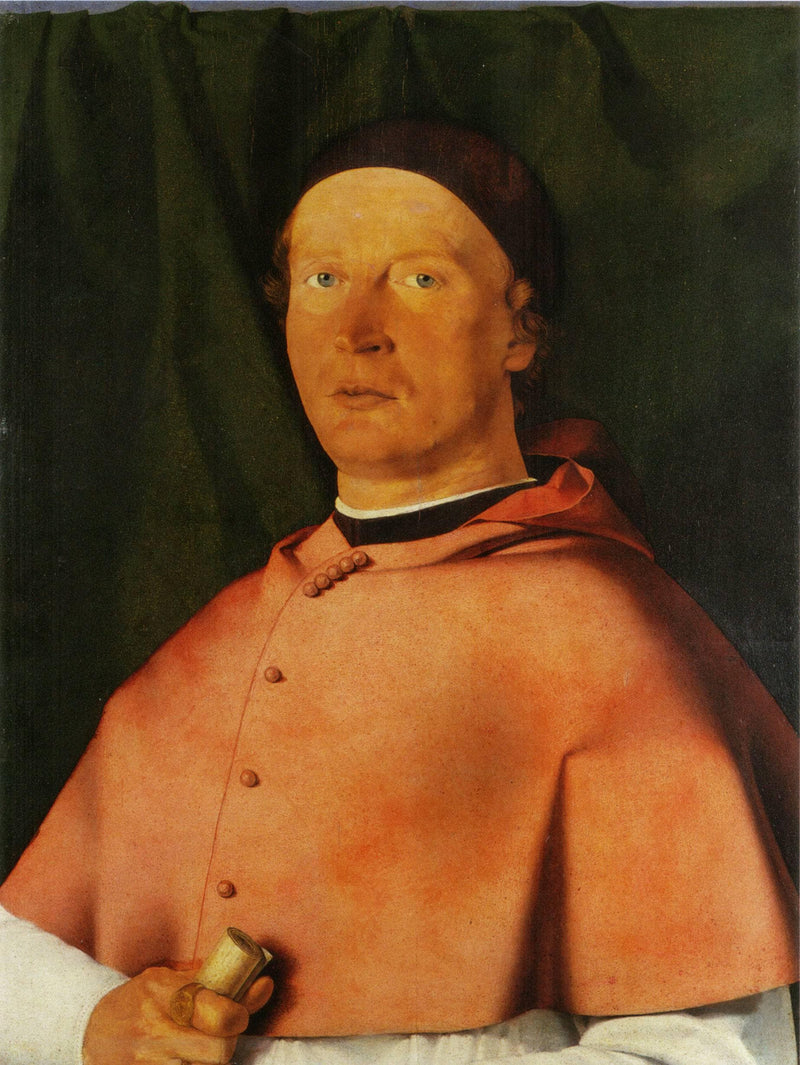Portrait of Bernardo de' Rossi, Bishop of Trevino by Lorenzo Lotto — Oil Painting Reproduction