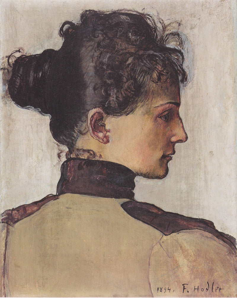 Portrait of Berthe Jacques by Ferdinand Hodler — Oil Painting Reproduction