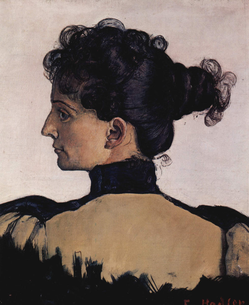 Portrait of Berthe Jacques, wife of the artist by Ferdinand Hodler — Oil Painting Reproduction