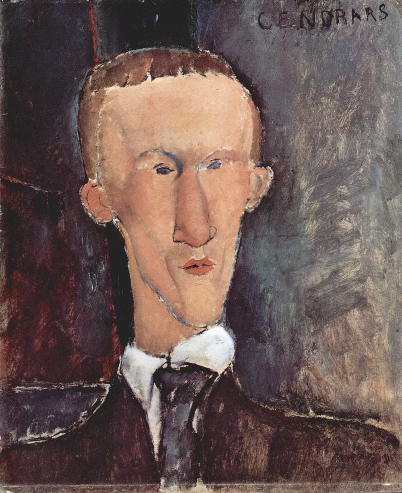 Portrait of Blaise Cendrars by Amedeo Modigliani — Oil Painting Reproduction