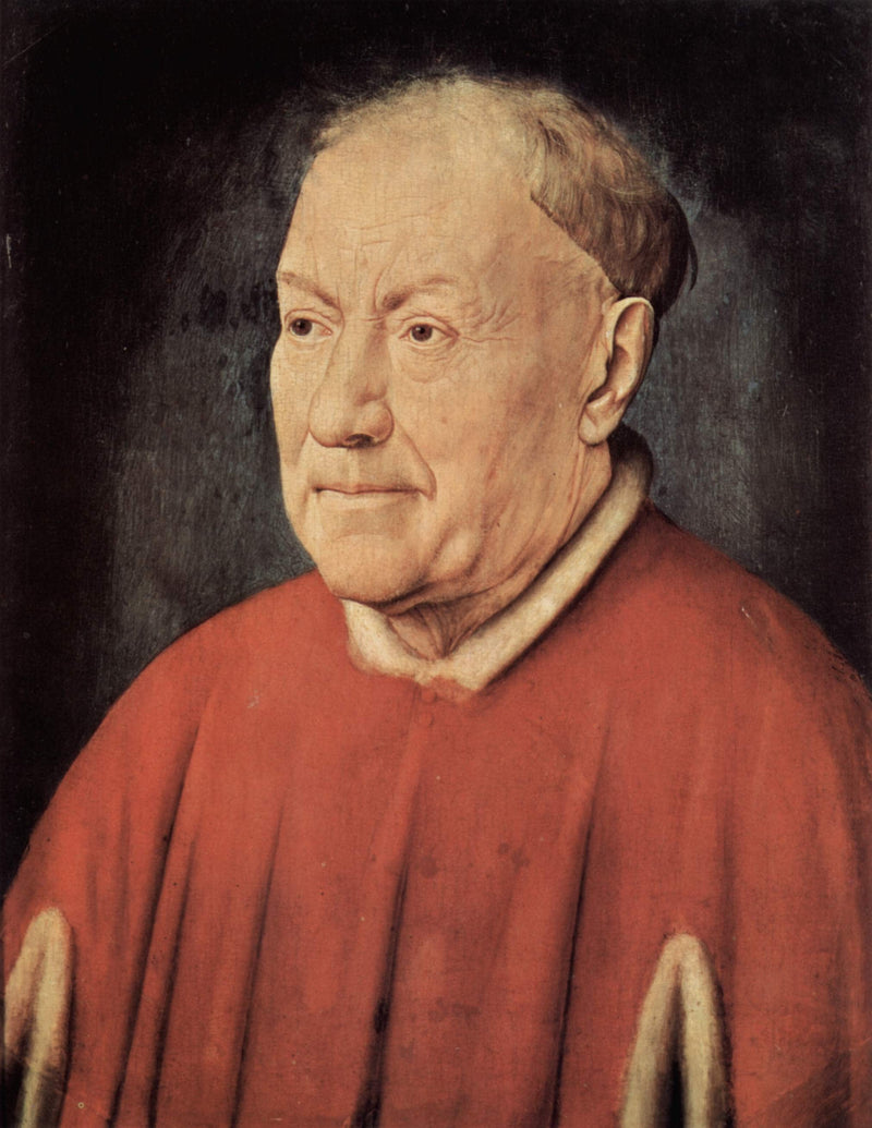 Portrait of Cardinal Albergati by Jan van Eyck — Oil Painting Reproduction