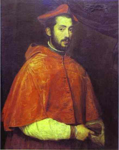 Portrait of Cardinal Alessandro Farnese in kitchen