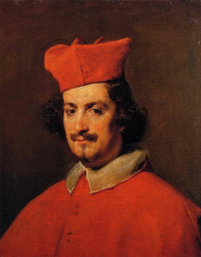 Portrait of Cardinal Camillo Astali Pamphili by Diego Velazquez — Oil Painting Reproduction