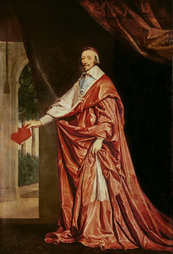 Portrait of Cardinal de Richelieu by Philippe de Champaigne — Oil Painting Reproduction
