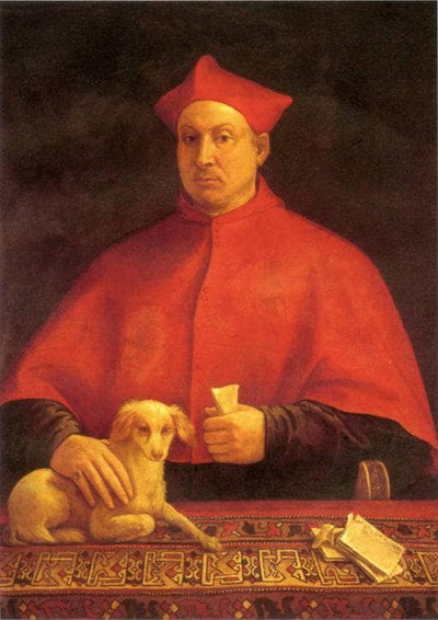 Portrait of Cardinal Pompeo Colonna in hallway