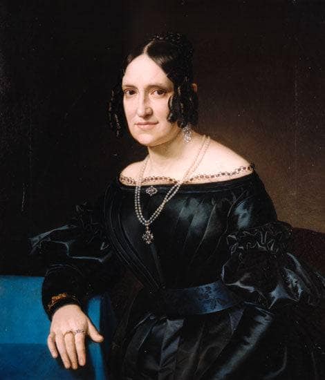 Portrait of Caterina Bozzini Buzzi by Giuseppe Tominz — Oil Painting Reproduction
