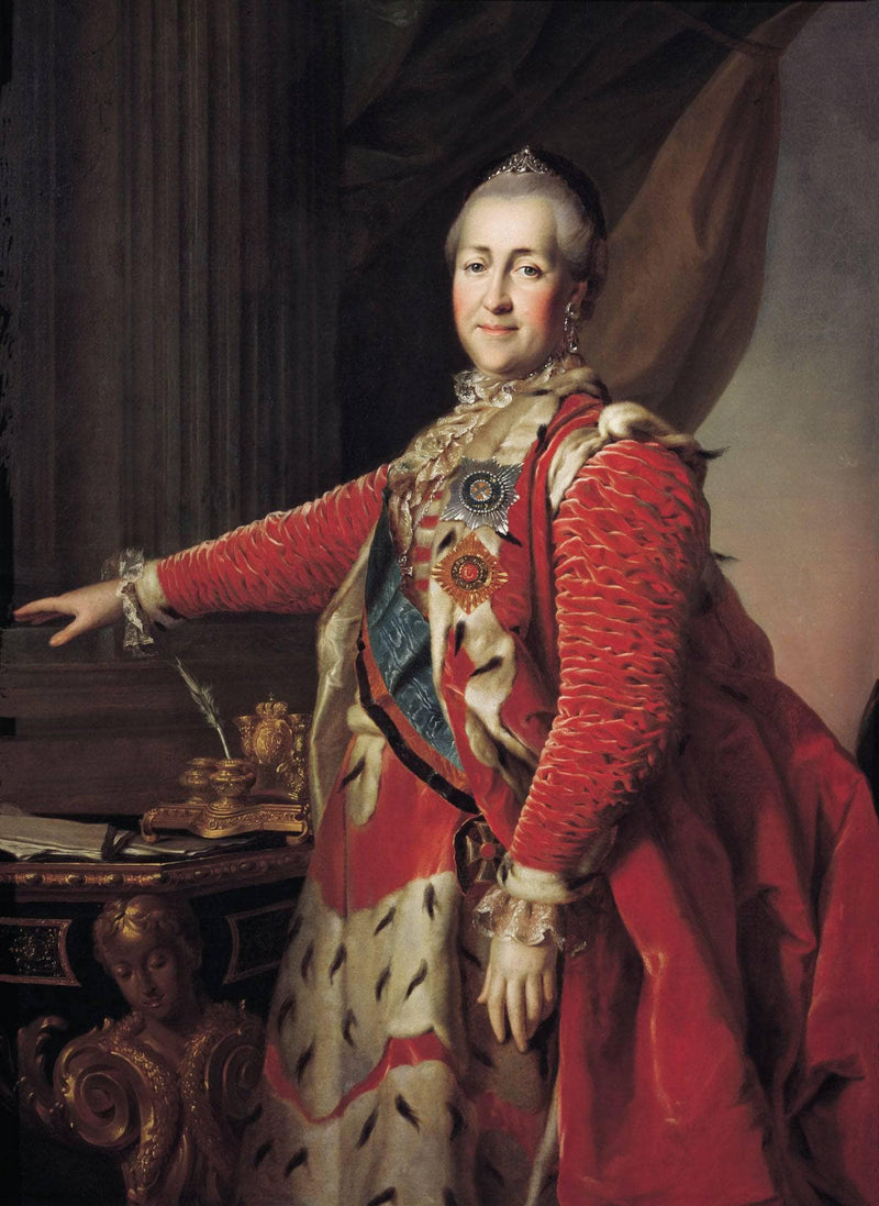 Portrait of Catherine II by Dmitry Levitzky — Oil Painting Reproduction