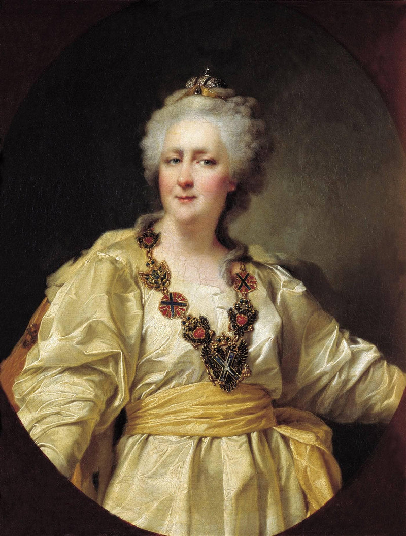 Portrait of Catherine II of Russia by Dmitry Levitzky — Oil Painting Reproduction