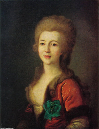 Portrait of Catherine Vorontsova in master bedroom