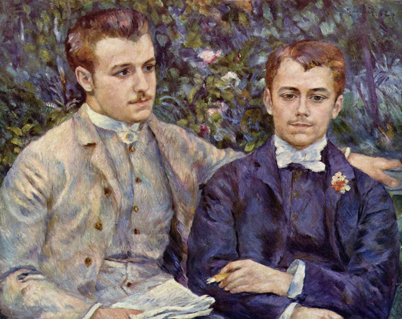 Portrait of Charles and Georges Durand Ruel by Pierre-Auguste Renoir — Oil Painting Reproduction