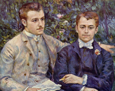 Portrait of Charles and Georges Durand Ruel in kitchen