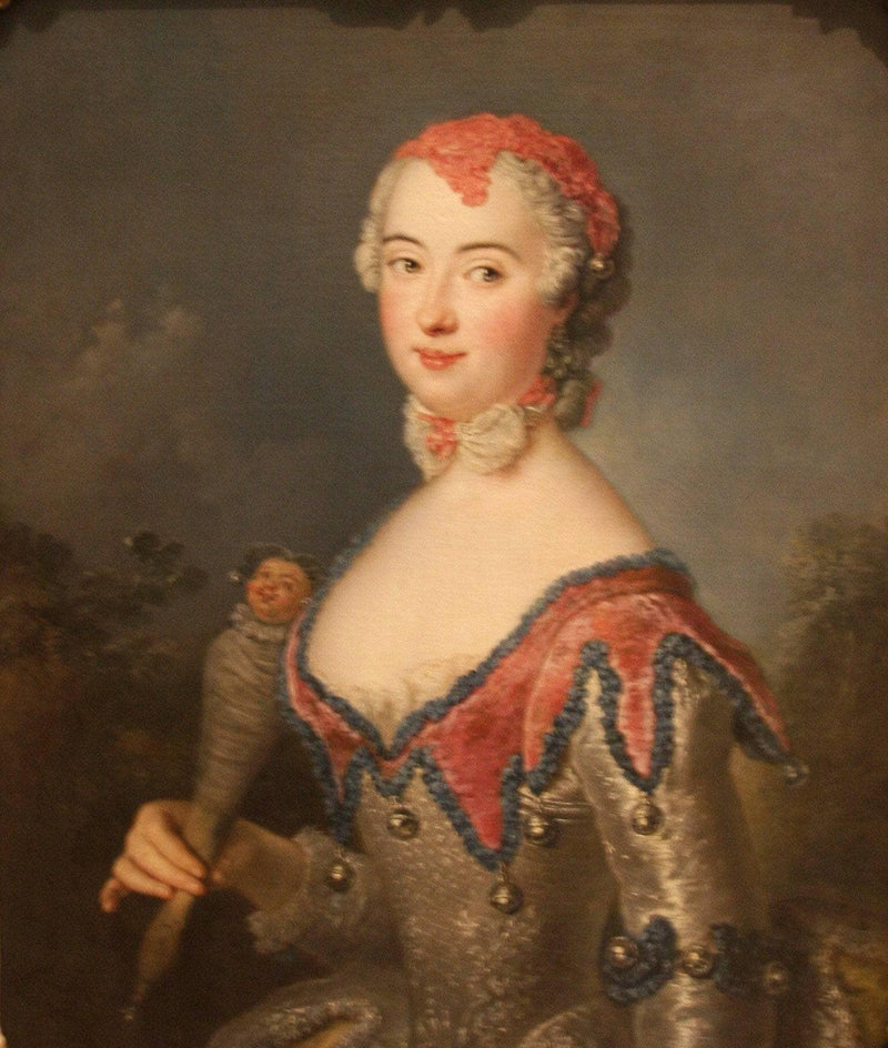Portrait of Charlota Fredrika Sparre by Antoine Pesne — Oil Painting Reproduction