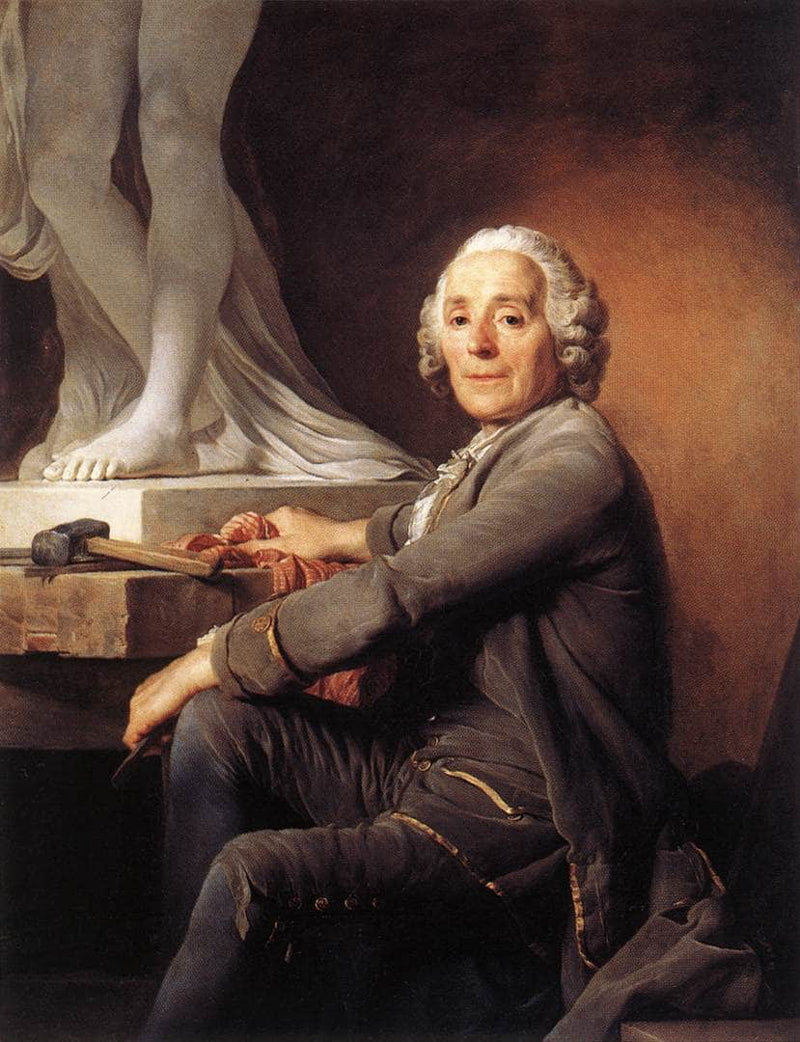 Portrait of Christophe-Gabriel Allegrain by Joseph Duplessis — Oil Painting Reproduction