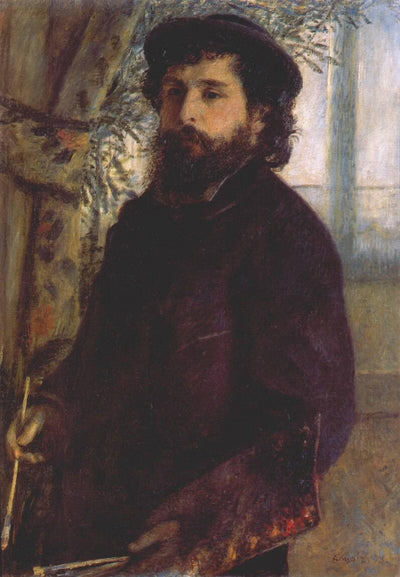 Portrait of Claude Monet in apartment