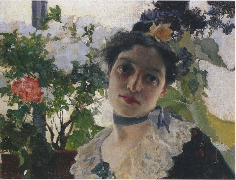 Portrait of Clothilde by Joaquín Sorolla — Oil Painting Reproduction
