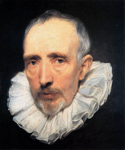 Portrait of Cornelis van der Geest in kitchen