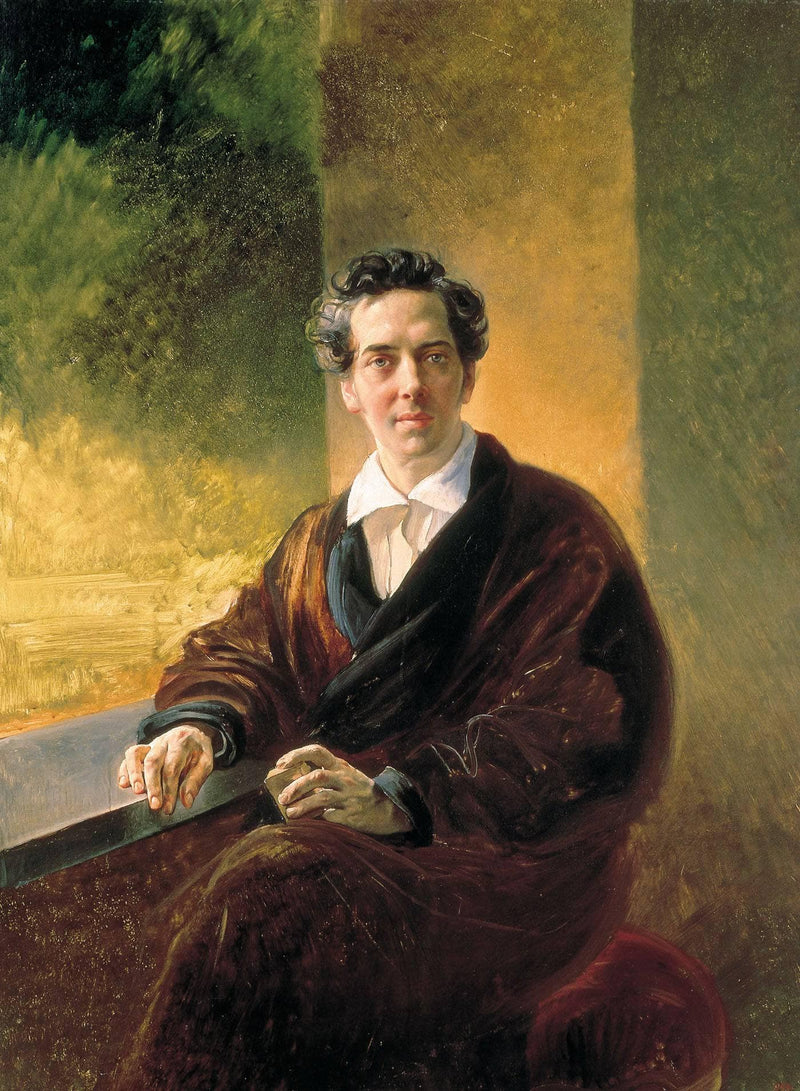 Portrait of Count A. A. Perovsky (the Writer Anton Pogorelsky) by Karl Bryullov — Oil Painting Reproduction